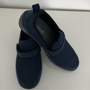 Orthofeet Quincy Comfort Shoes Orthopedic Slip On Stretch Blue Womens Size 7.5B